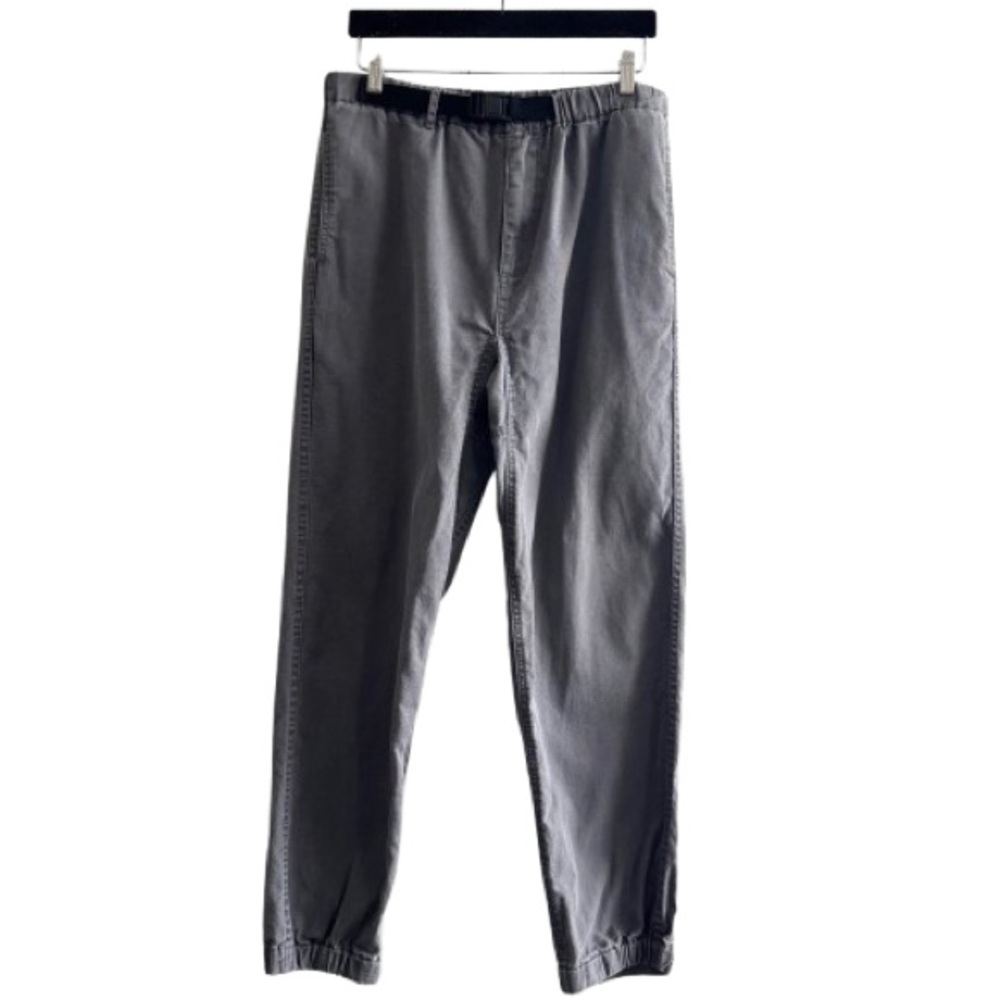 Vintage Early Winters Portland Oregon Belted Jogger Jeans Pants Grey 100% Cotton